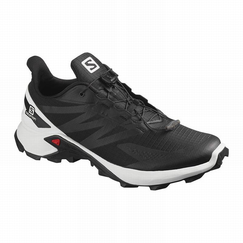 SALOMON SUPERCROSS BLAST Philippines - Men's Trail Running Shoes - Black/White | 489765-RSG